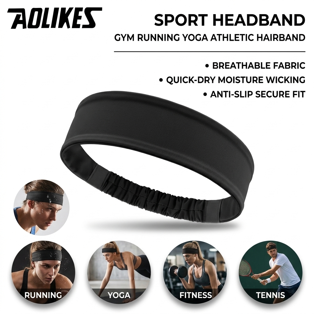 Polyester Sweatband for Gym Fi - огляд і ціна Yoga Fitness Gear