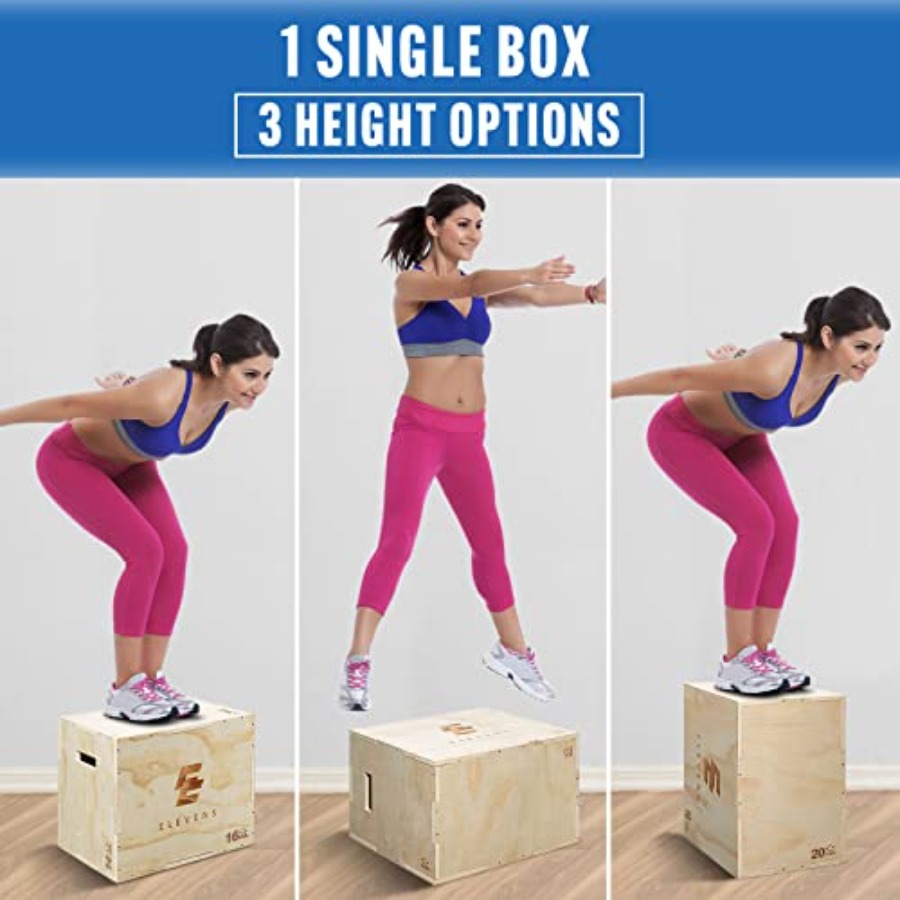 3 in 1 Wooden Plyo Box for Jum - огляд і ціна Plyo Jump Box