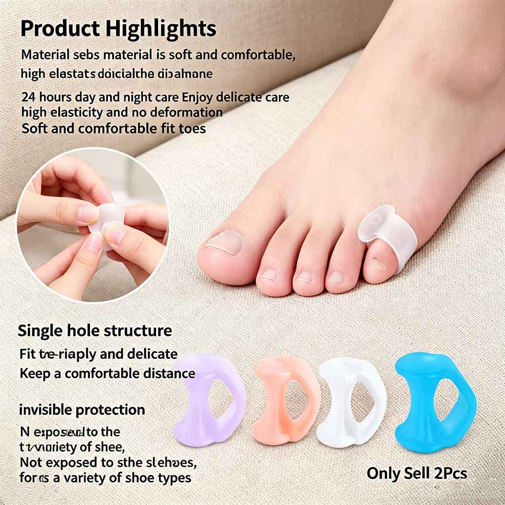 2pcs Silicone Toe Valgus Corre - огляд і ціна Yoga Toe Separator
