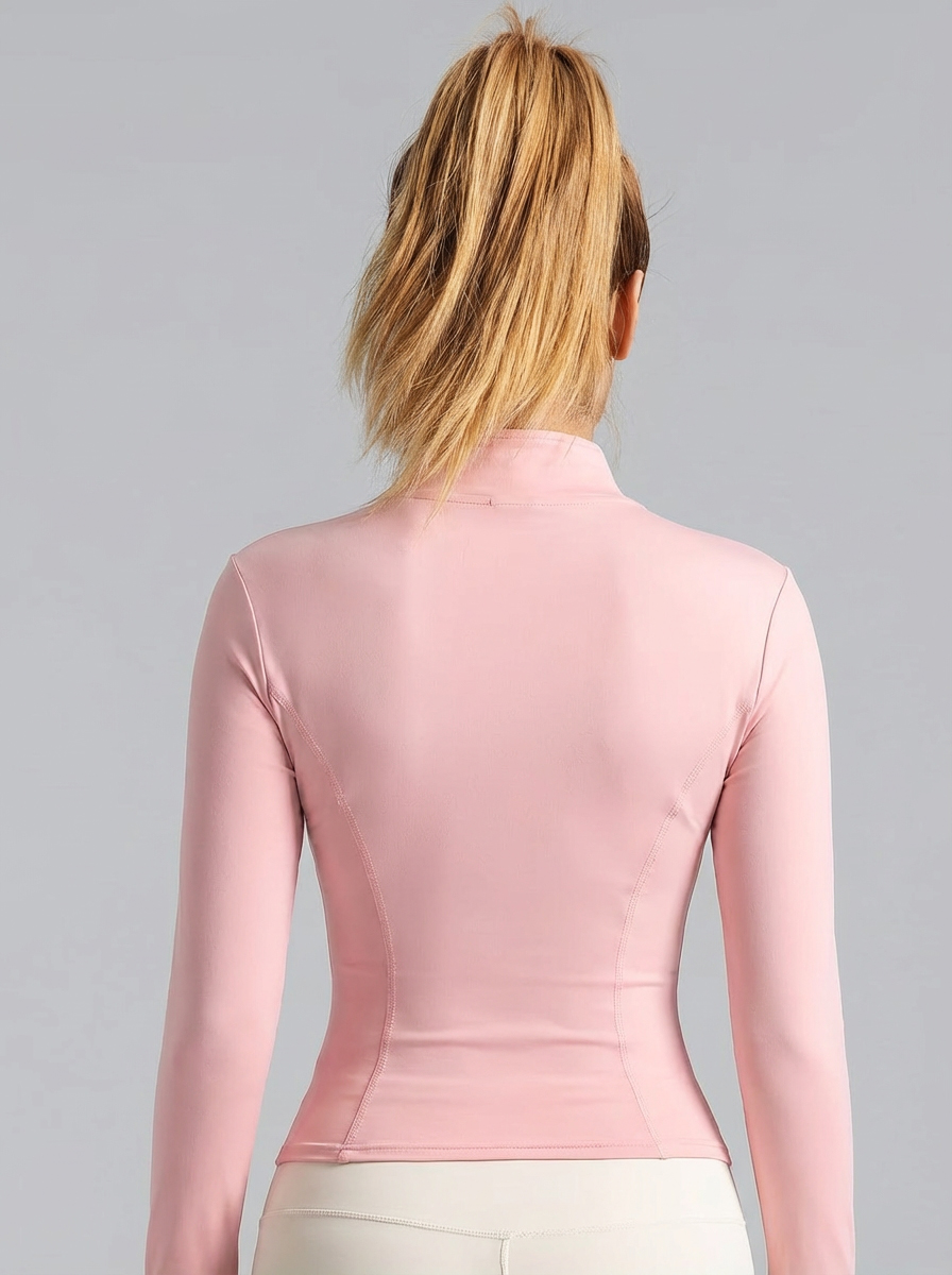 New Women Light Pink Yoga Coat - огляд і ціна Yoga And Fitness