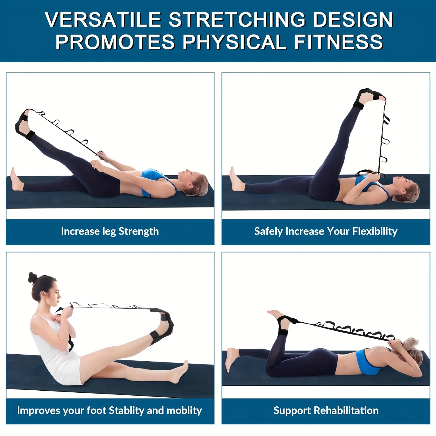 Segmented Yoga Stretch Strap A - огляд і ціна Stretch Strap Yoga