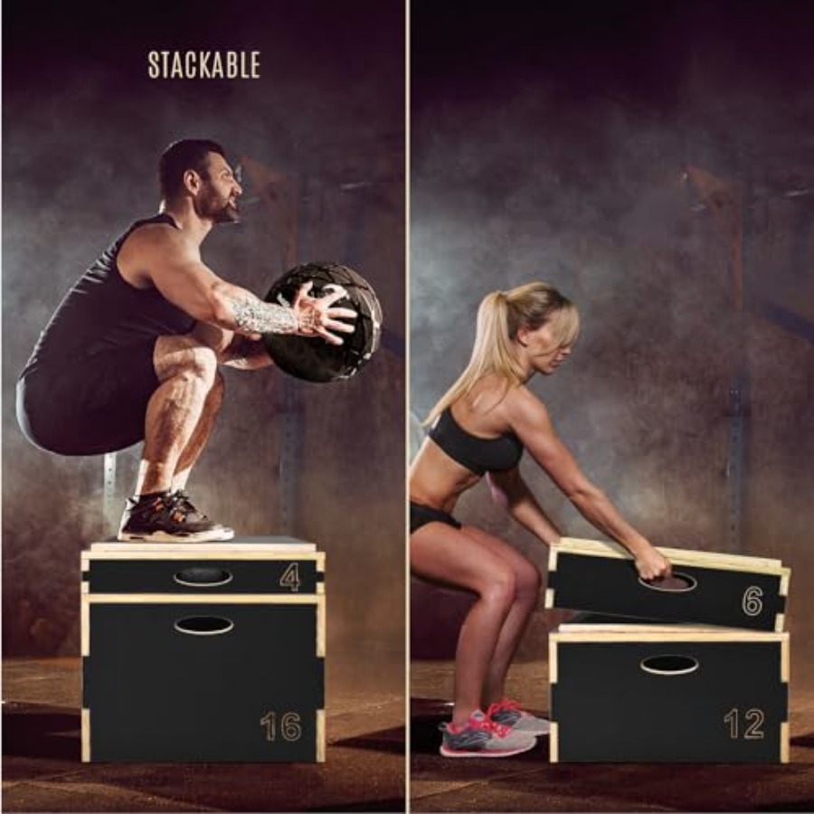 3 in 1 Wooden Plyo Box for Jum - огляд і ціна Plyo Jump Box