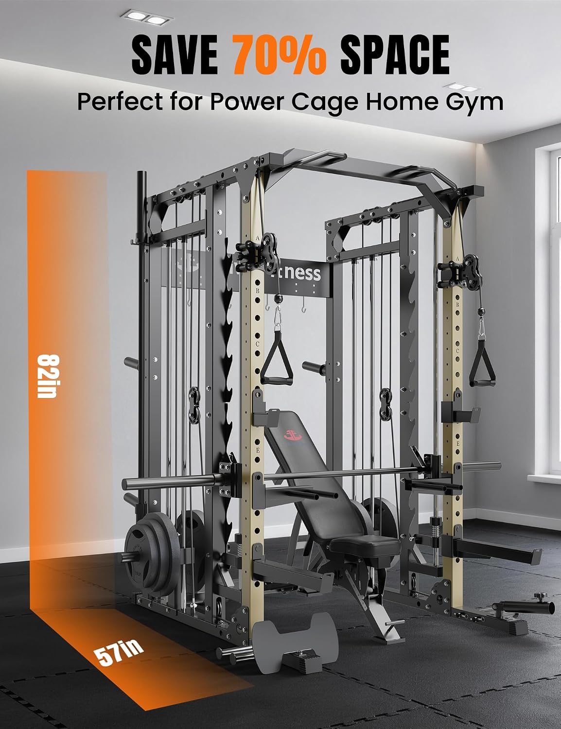 Smith Machine with Pulley Syst - огляд і ціна Lat Pulldown Bar