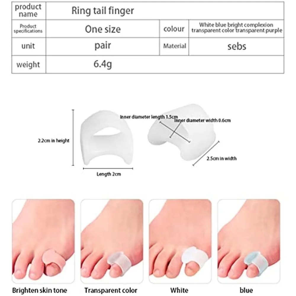 2pcs Silicone Toe Separator Fi - огляд і ціна Yoga Toe Separator