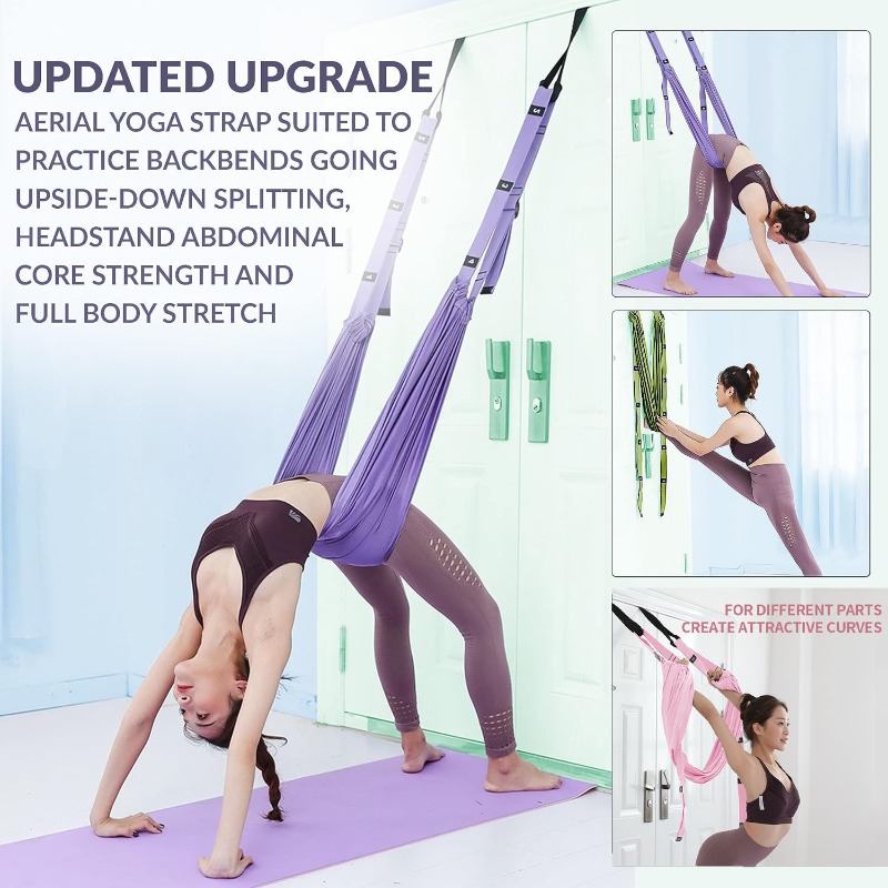 Adjustable Aerial Yoga Hammock - огляд і ціна Stretch Strap Yoga