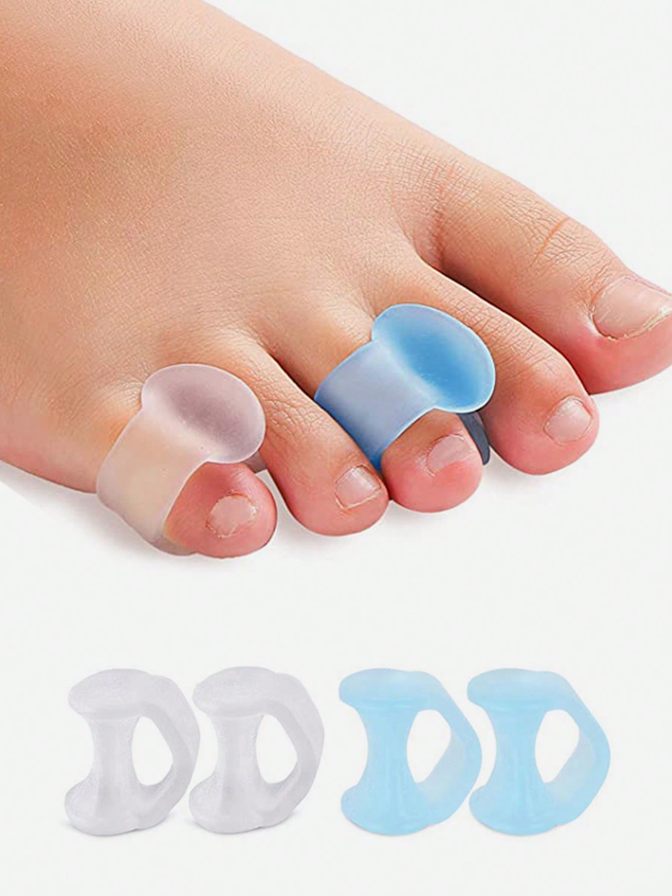 Gel Toe Separator, 4pcs Silico - огляд і ціна Yoga Toe Separator
