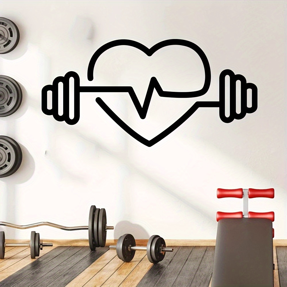 Large Heart-Shaped Barbell Wal - огляд і ціна Yoga Fitness Health