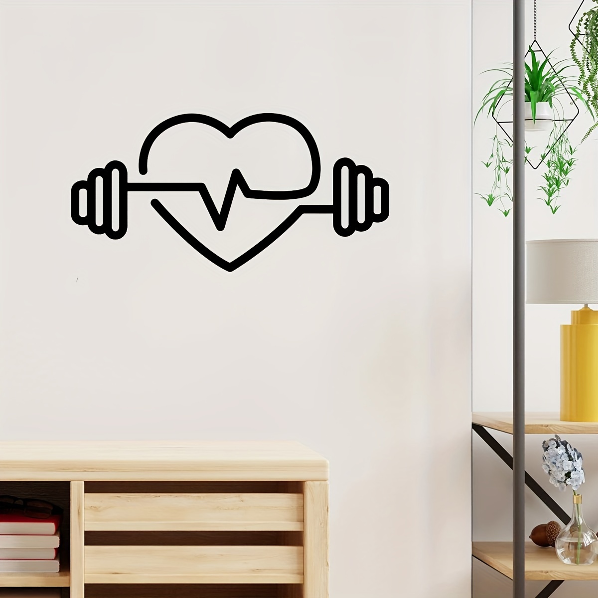 Large Heart-Shaped Barbell Wal - огляд і ціна Yoga Fitness Health