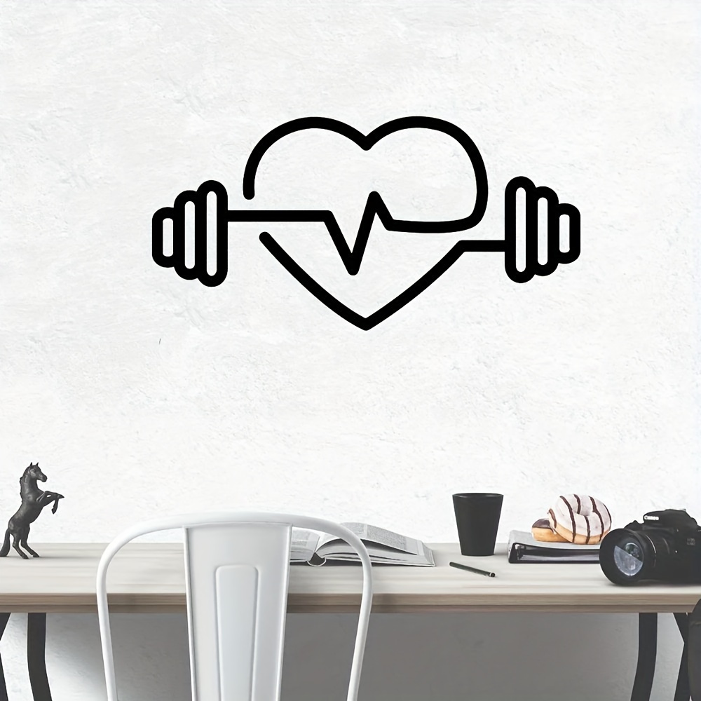 Large Heart-Shaped Barbell Wal - огляд і ціна Yoga Fitness Health