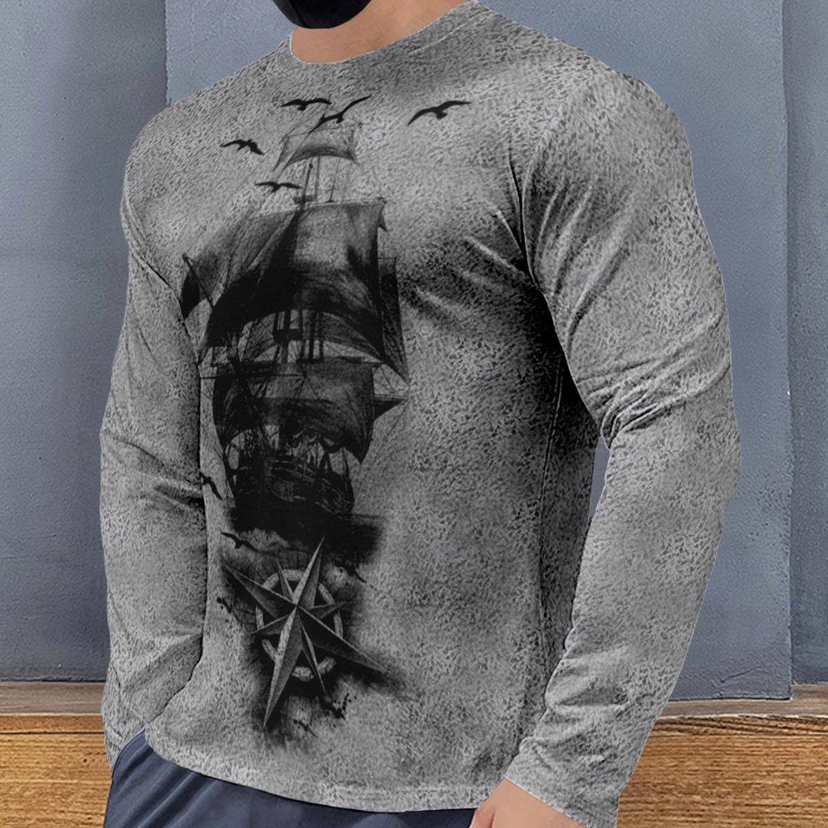 Men's Casual Crewneck Longslee - огляд і ціна Yoga Fitness Gear